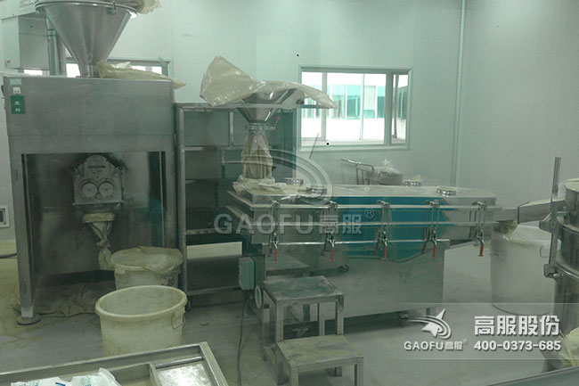 顆粒直線篩客戶(hù)現(xiàn)場(chǎng)